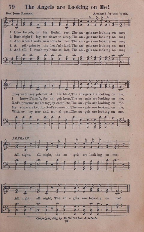 Songs of Joy and Gladness with Supplement page 73