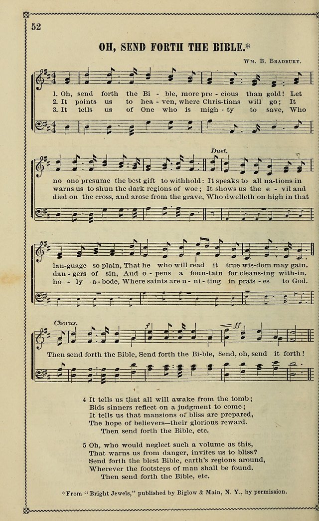 Sparkling Jewels for the Sunday School: a new collection of choice music page 52