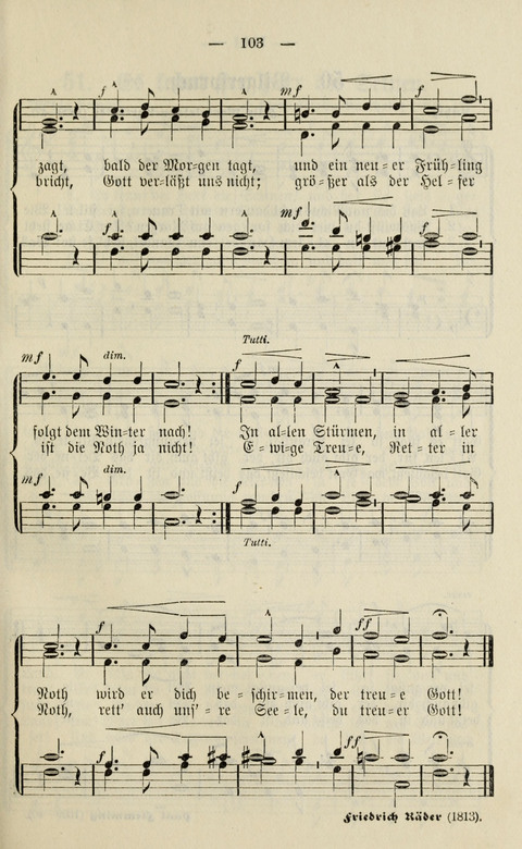 Sammlung Kirchlicher Lieder: für den Gemischten Chor. Liederbuch für Kirche, Schule und Haus page 103