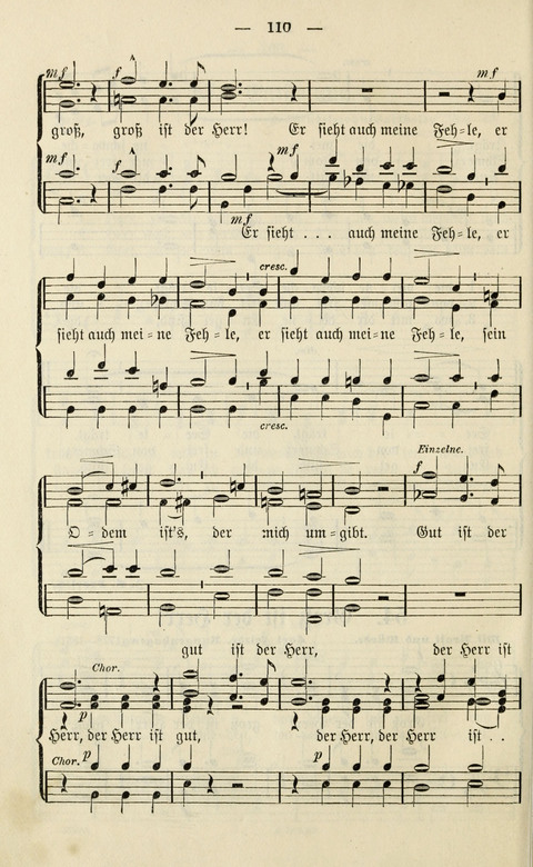 Sammlung Kirchlicher Lieder: für den Gemischten Chor. Liederbuch für Kirche, Schule und Haus page 110