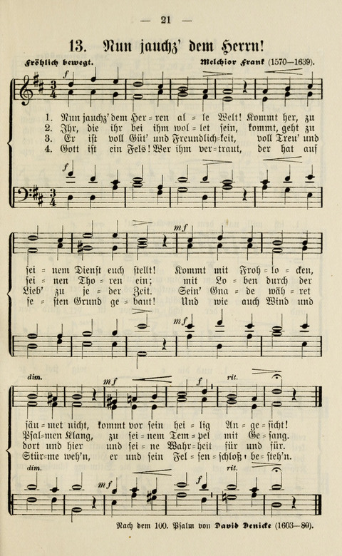 Sammlung Kirchlicher Lieder: für den Gemischten Chor. Liederbuch für Kirche, Schule und Haus page 21