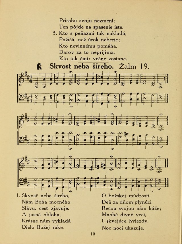 Slovensky Kalvinsky Spevnik page 10