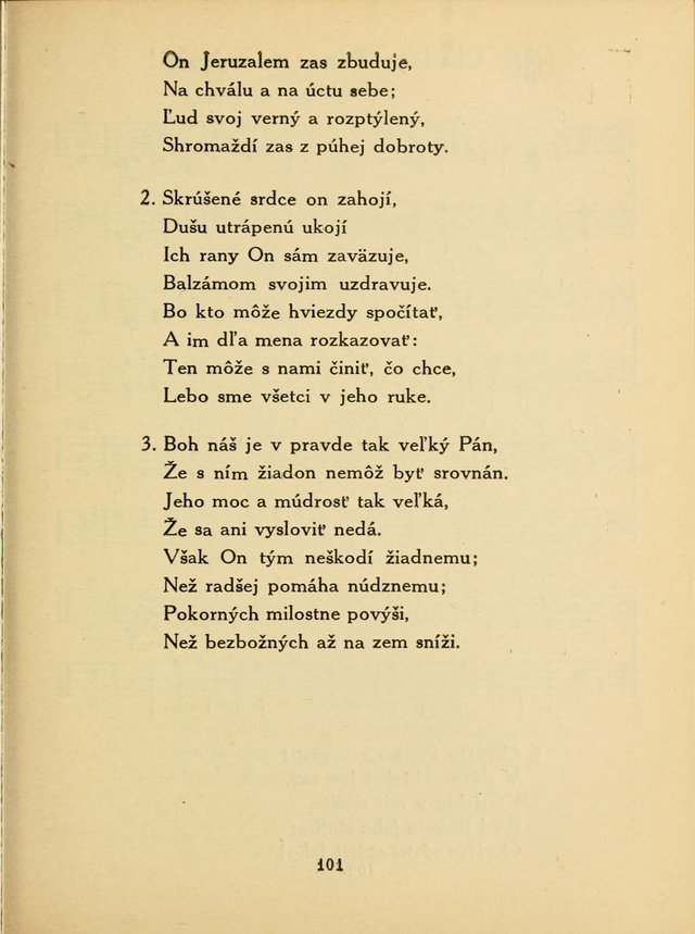 Slovensky Kalvinsky Spevnik page 101