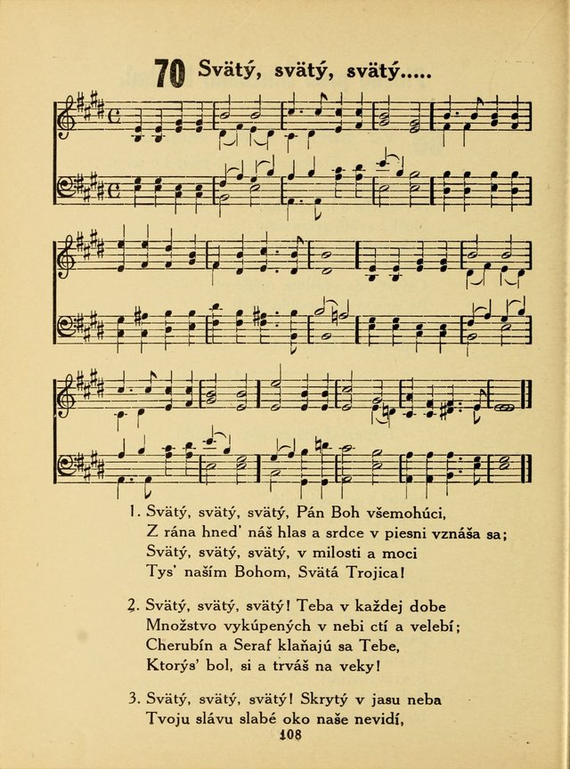 Slovensky Kalvinsky Spevnik page 108