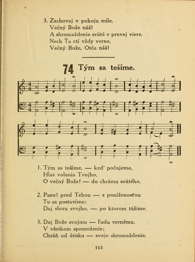 Slovensky Kalvinsky Spevnik page 113