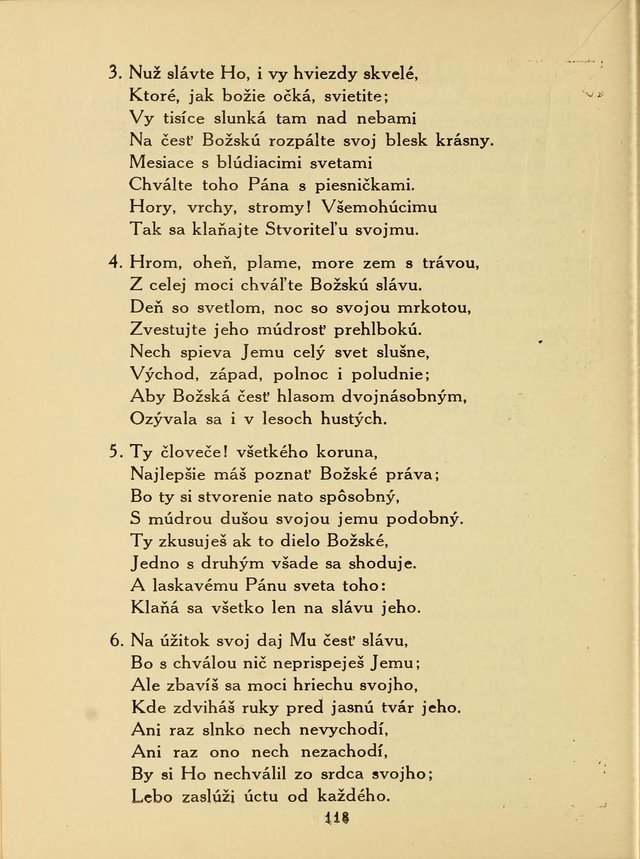 Slovensky Kalvinsky Spevnik page 118