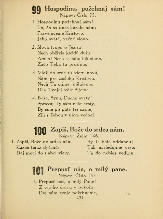 Slovensky Kalvinsky Spevnik page 131