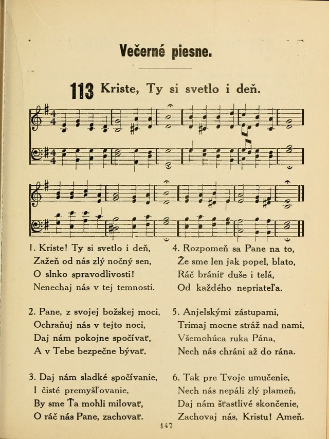 Slovensky Kalvinsky Spevnik page 147