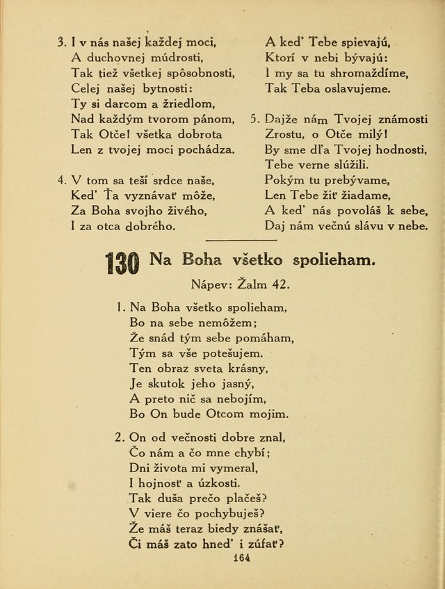 Slovensky Kalvinsky Spevnik page 164