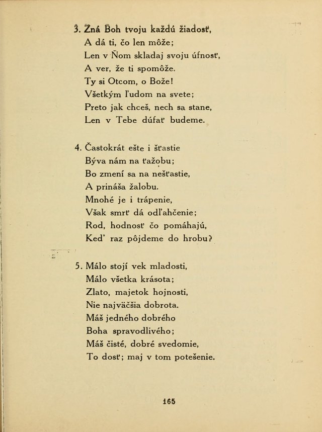 Slovensky Kalvinsky Spevnik page 165