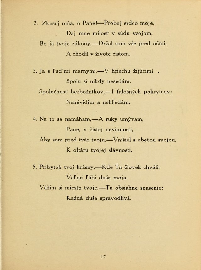 Slovensky Kalvinsky Spevnik page 17