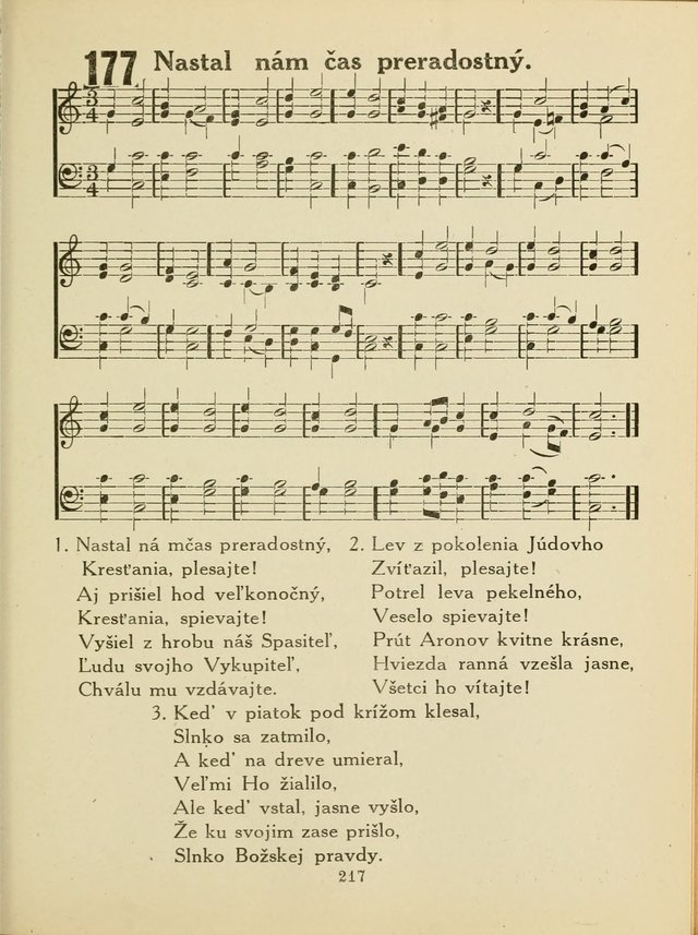 Slovensky Kalvinsky Spevnik page 217