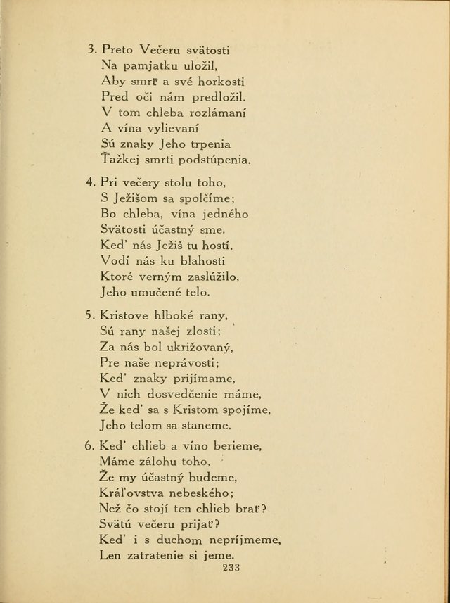 Slovensky Kalvinsky Spevnik page 233