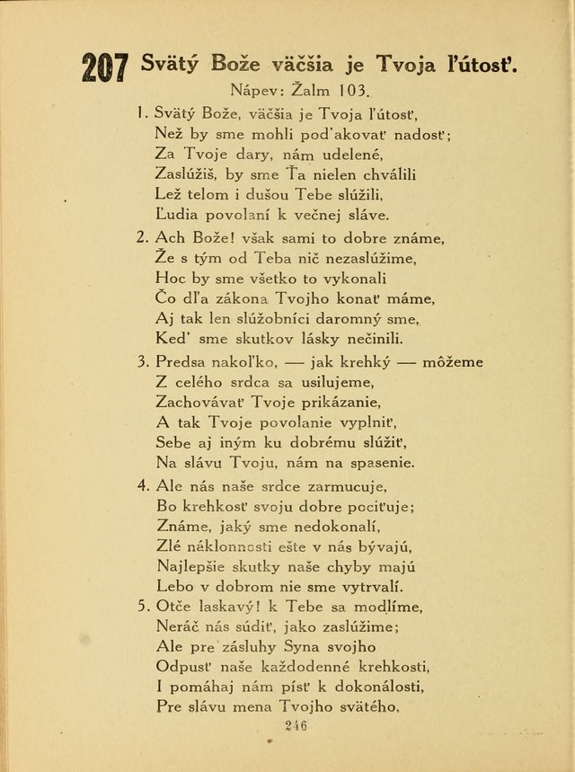 Slovensky Kalvinsky Spevnik page 246