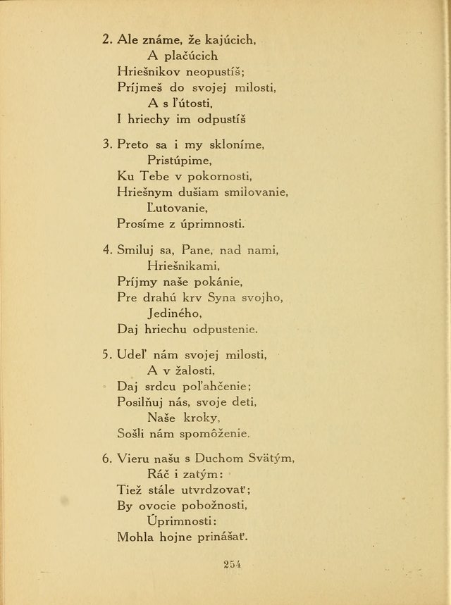 Slovensky Kalvinsky Spevnik page 254