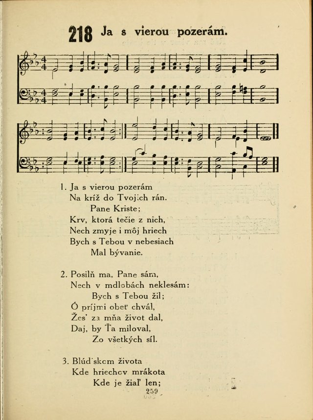 Slovensky Kalvinsky Spevnik page 259