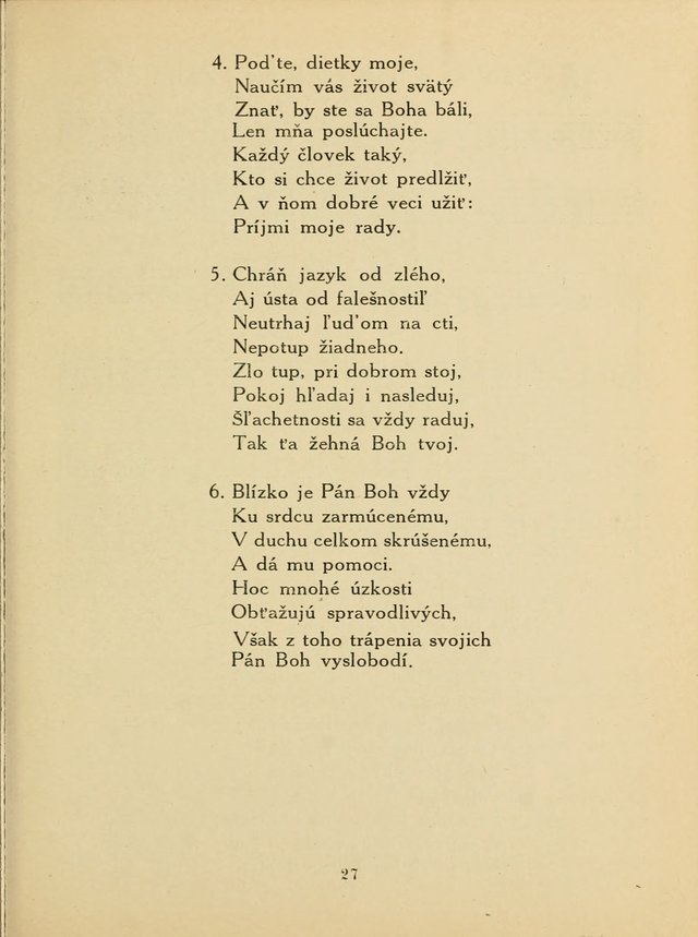 Slovensky Kalvinsky Spevnik page 27