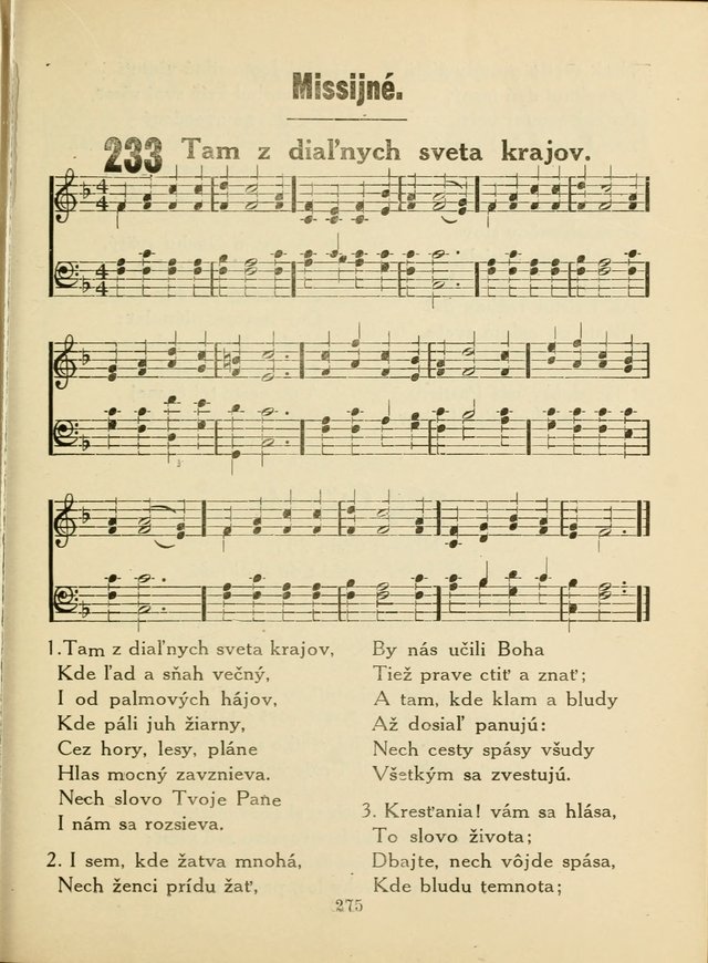 Slovensky Kalvinsky Spevnik page 275