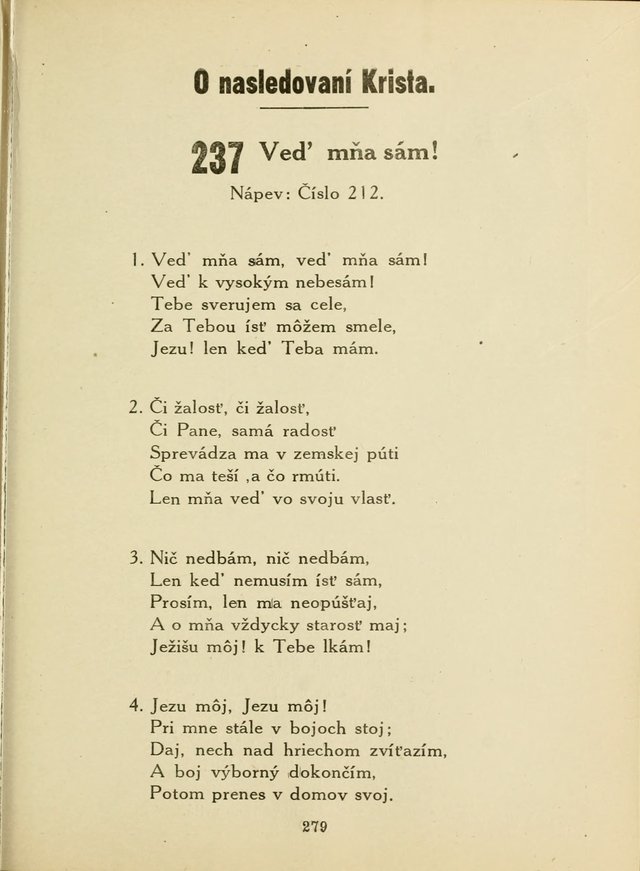 Slovensky Kalvinsky Spevnik page 279