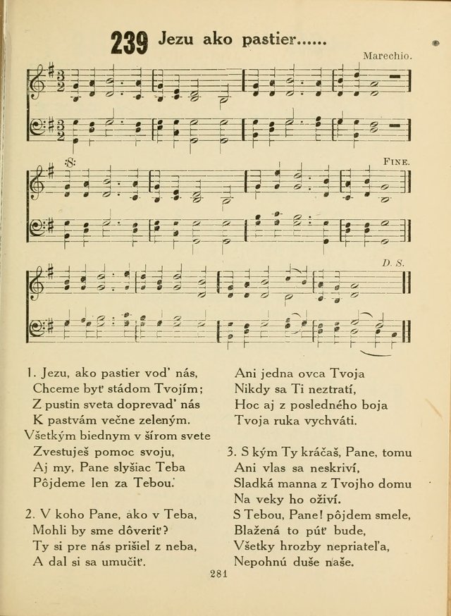 Slovensky Kalvinsky Spevnik page 281