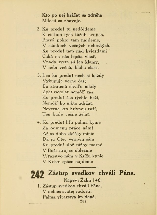 Slovensky Kalvinsky Spevnik page 284