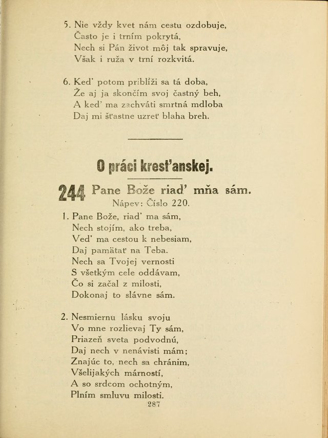 Slovensky Kalvinsky Spevnik page 287