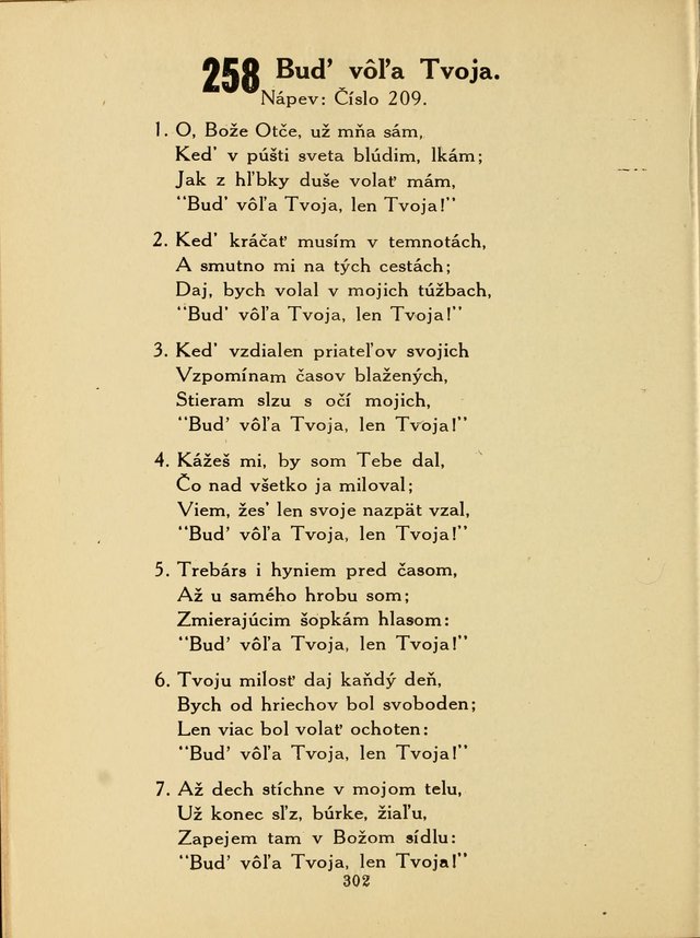 Slovensky Kalvinsky Spevnik page 302