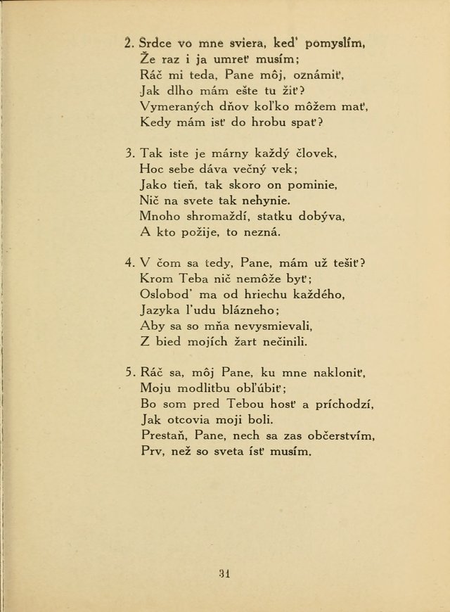 Slovensky Kalvinsky Spevnik page 31