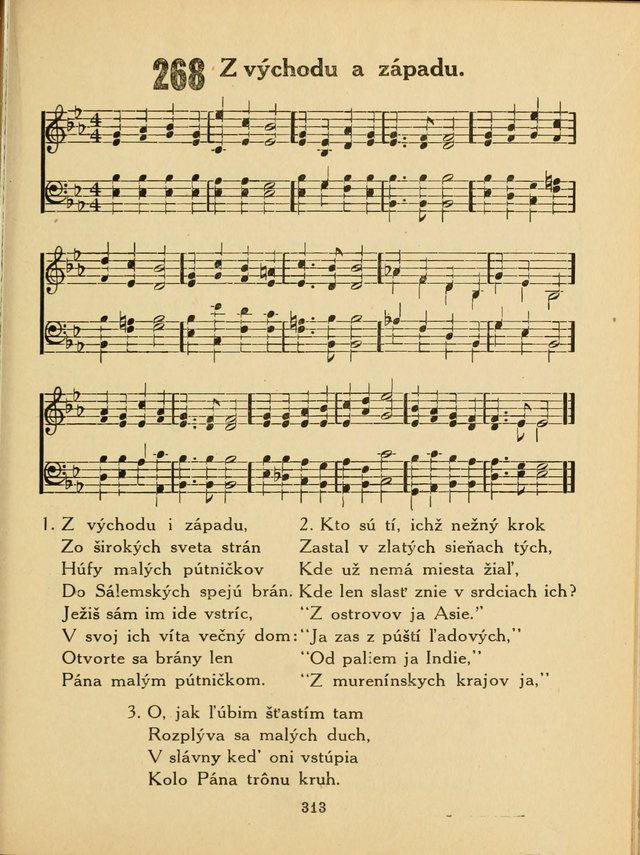 Slovensky Kalvinsky Spevnik page 313