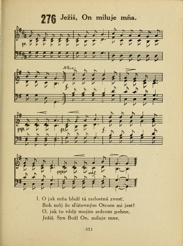 Slovensky Kalvinsky Spevnik page 321