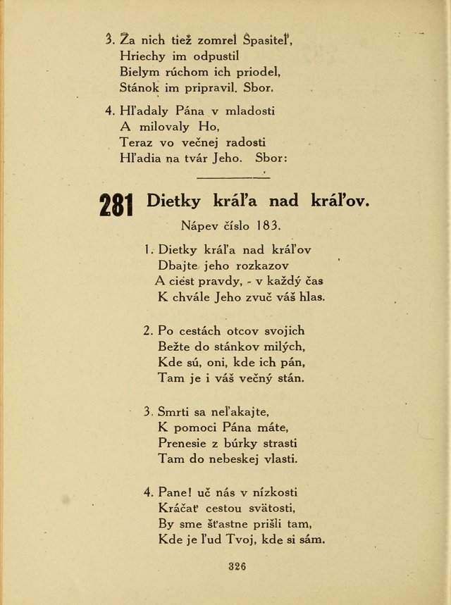 Slovensky Kalvinsky Spevnik page 326