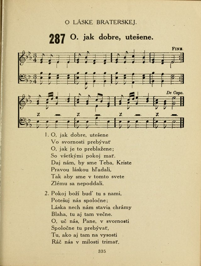 Slovensky Kalvinsky Spevnik page 335