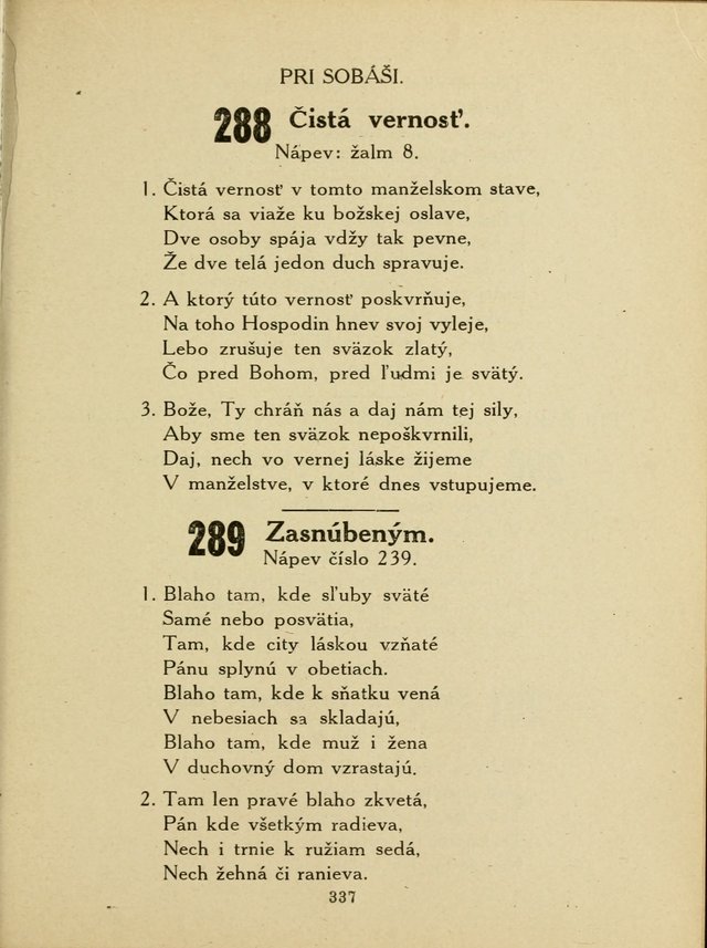 Slovensky Kalvinsky Spevnik page 337