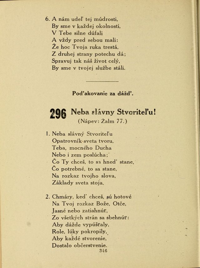 Slovensky Kalvinsky Spevnik page 346