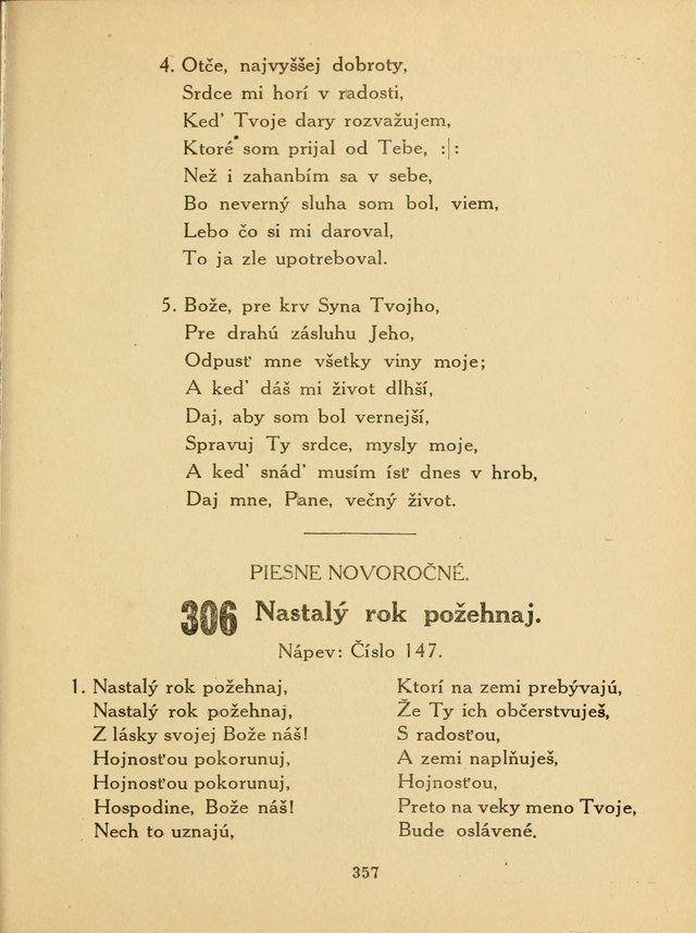 Slovensky Kalvinsky Spevnik page 357