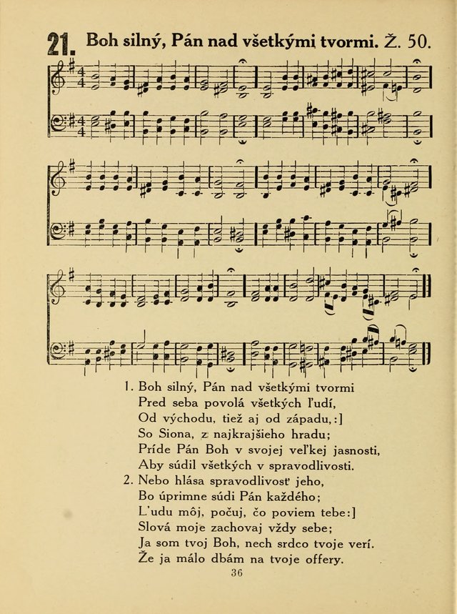 Slovensky Kalvinsky Spevnik page 36