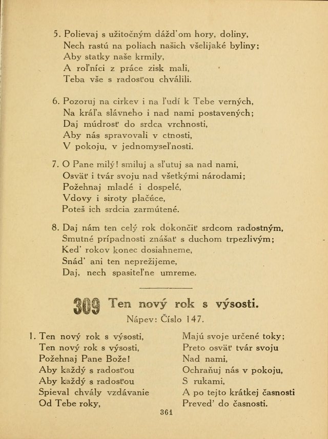 Slovensky Kalvinsky Spevnik page 361