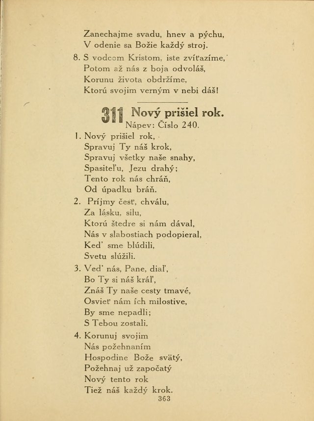 Slovensky Kalvinsky Spevnik page 363