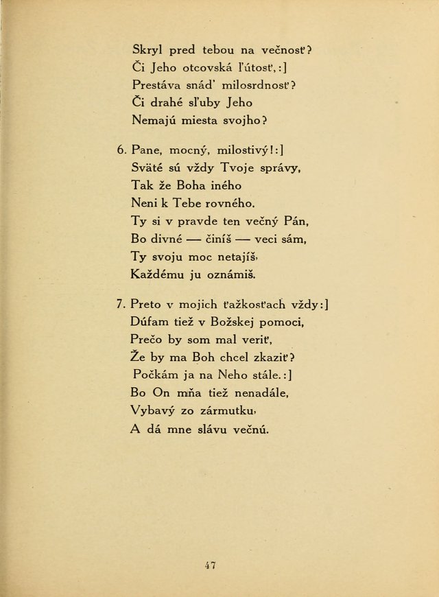 Slovensky Kalvinsky Spevnik page 47