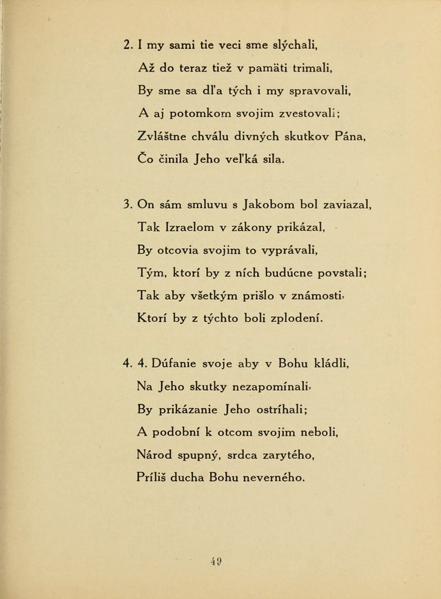 Slovensky Kalvinsky Spevnik page 49