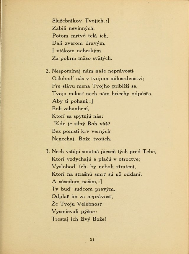 Slovensky Kalvinsky Spevnik page 51