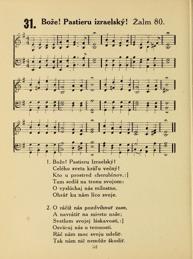 Slovensky Kalvinsky Spevnik page 52