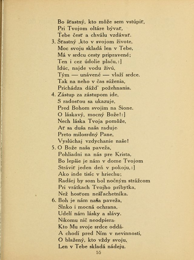 Slovensky Kalvinsky Spevnik page 55