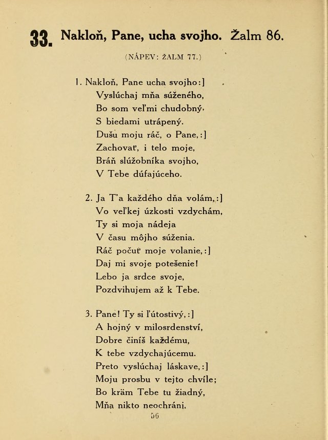 Slovensky Kalvinsky Spevnik page 56