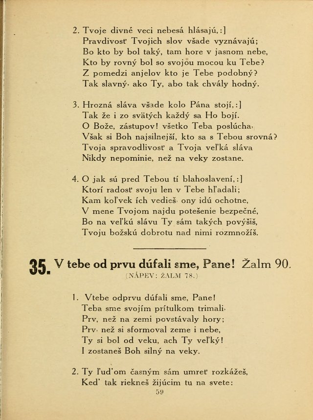 Slovensky Kalvinsky Spevnik page 59