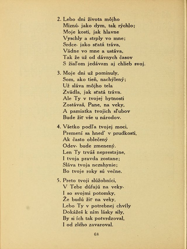 Slovensky Kalvinsky Spevnik page 68