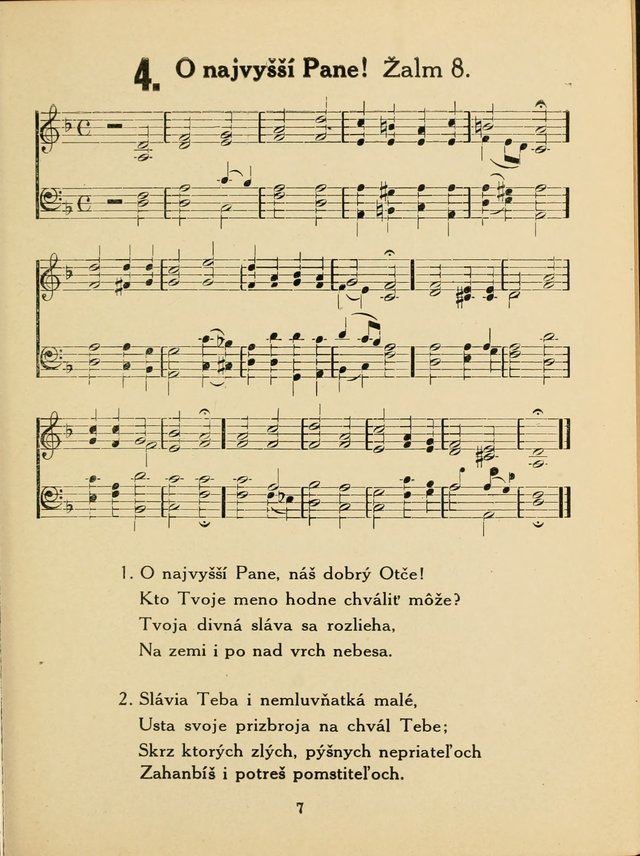 Slovensky Kalvinsky Spevnik page 7