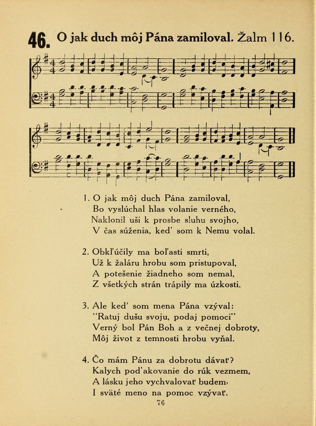 Slovensky Kalvinsky Spevnik page 76