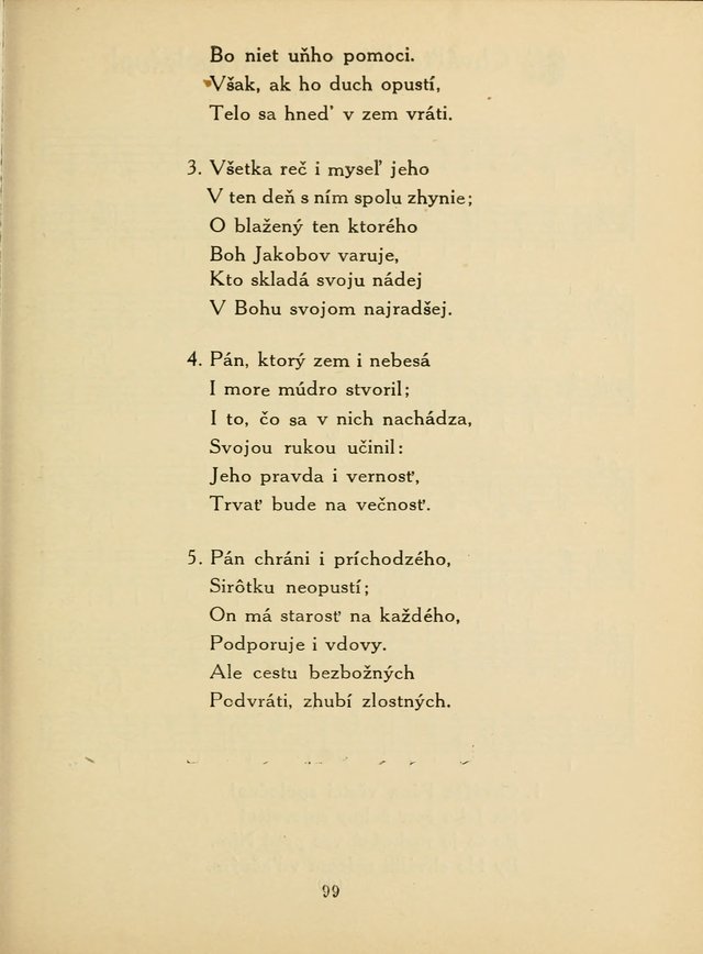 Slovensky Kalvinsky Spevnik page 99