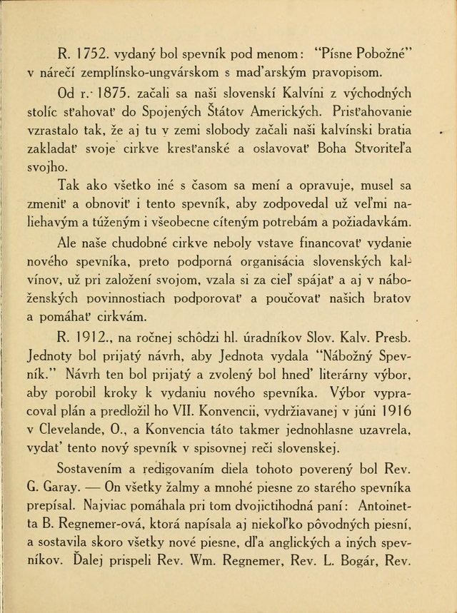 Slovensky Kalvinsky Spevnik page xi